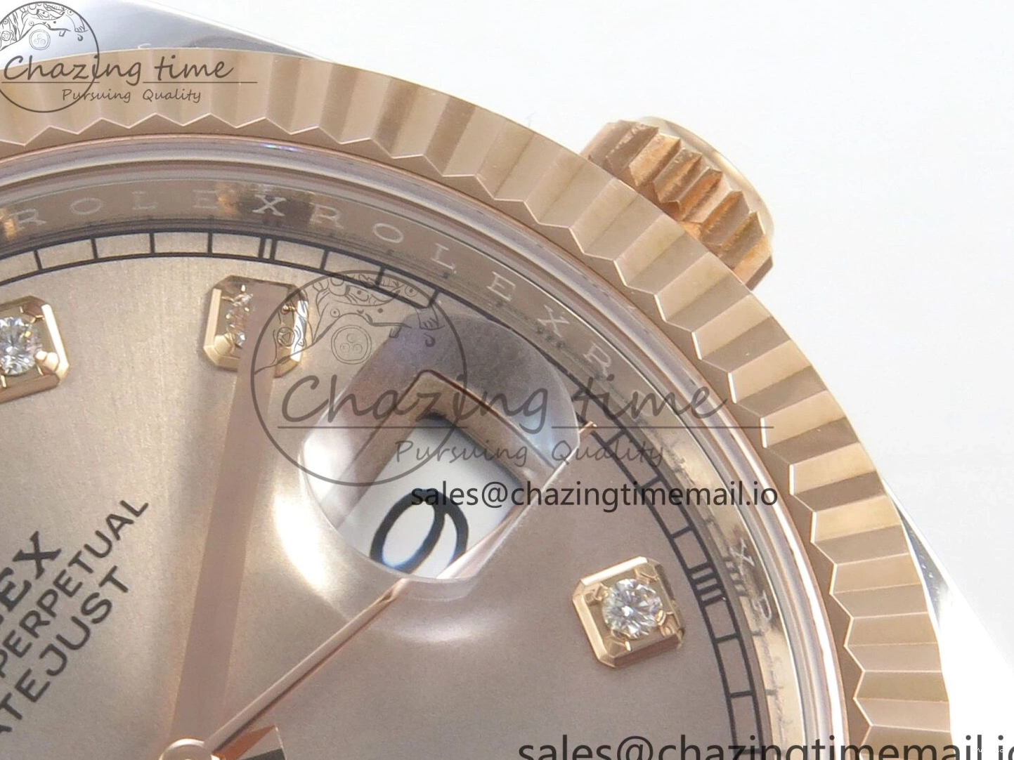 (Weighted) ARF Jubilee RG Best SH3235 SS 126331 Edition 1:1 Dial 41 RG Diaomonds DateJust on Bracelet 0522